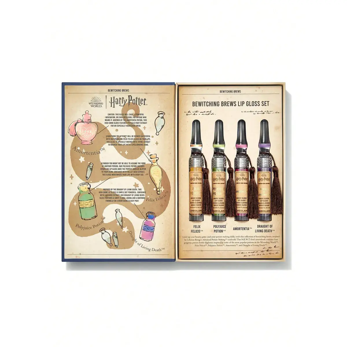 Sheglam Harry Potter Bewitching Brews Lip Gloss Set 4pcs