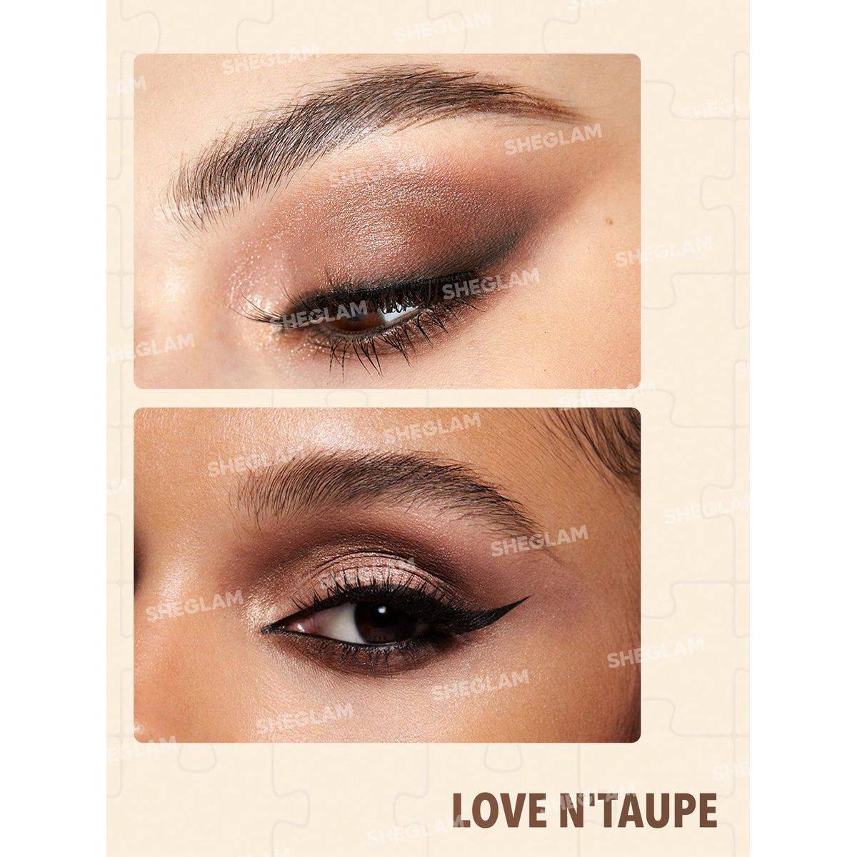 Sheglam Jazy Jigsaw Eyeshadow Palette Love N' Taupe 8g - Image 6