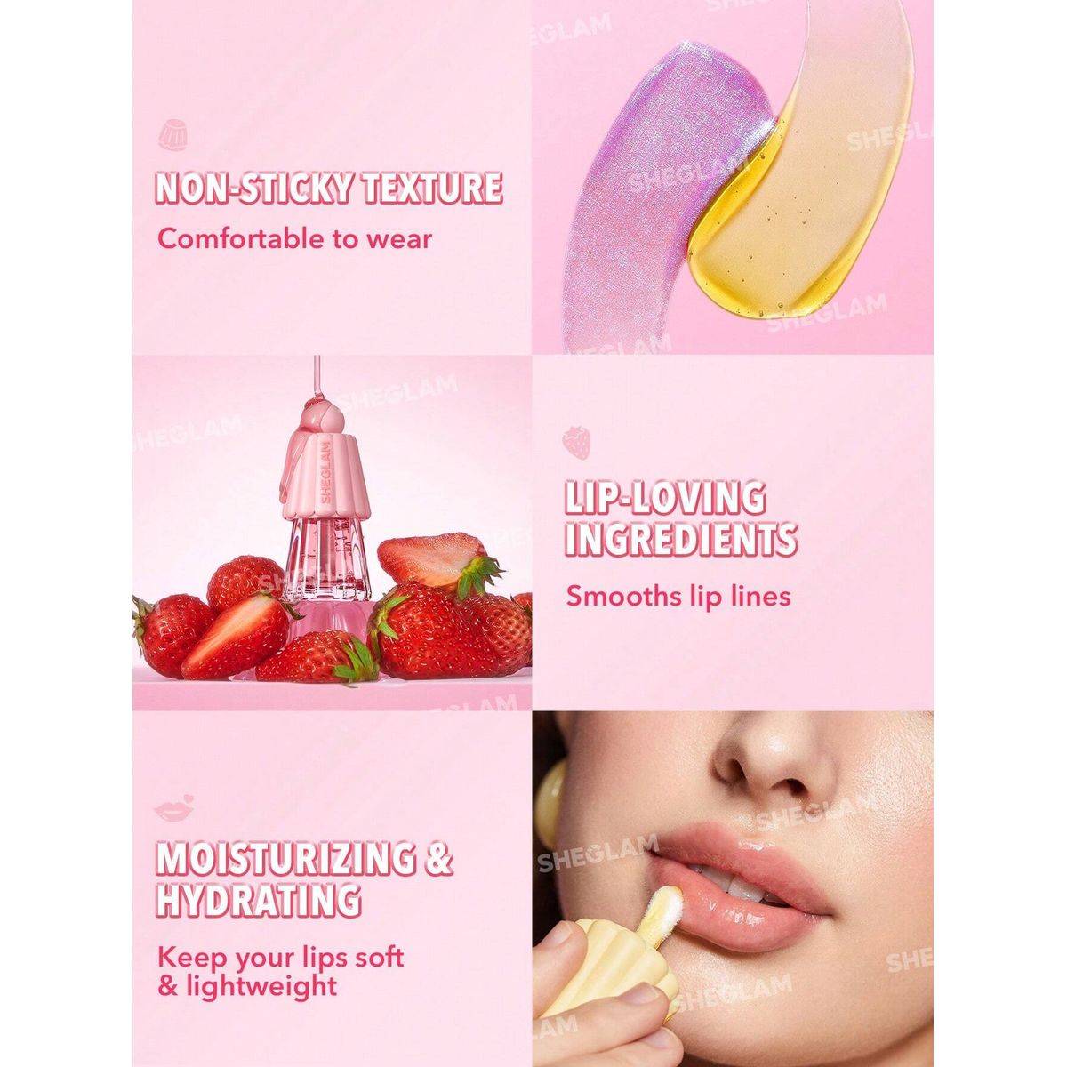 Sheglam Jelly Wow Hydrating Lip Oil Loco For Coco 6g - Image 2
