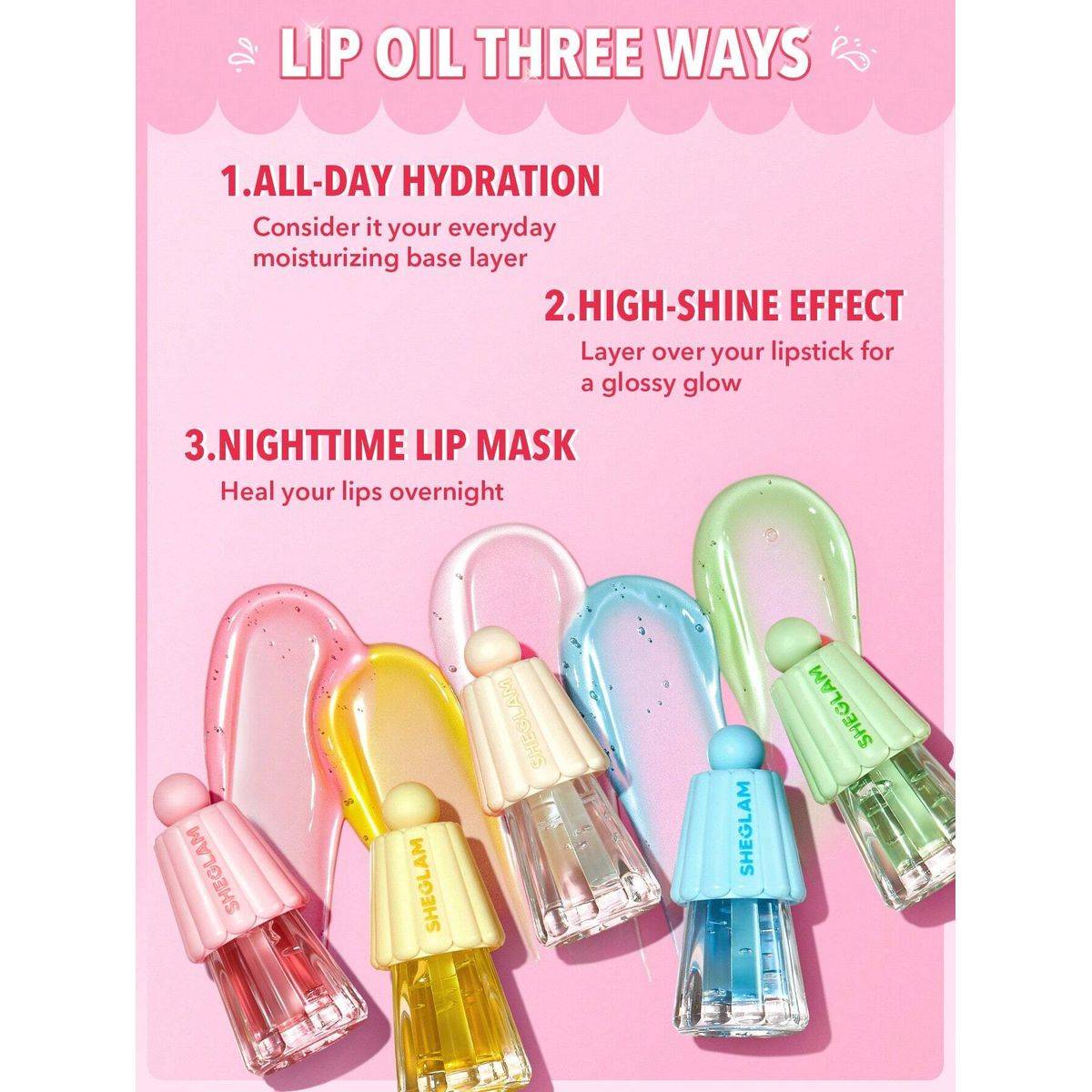 Sheglam Jelly Wow Hydrating Lip Oil Loco For Coco 6g - Image 5