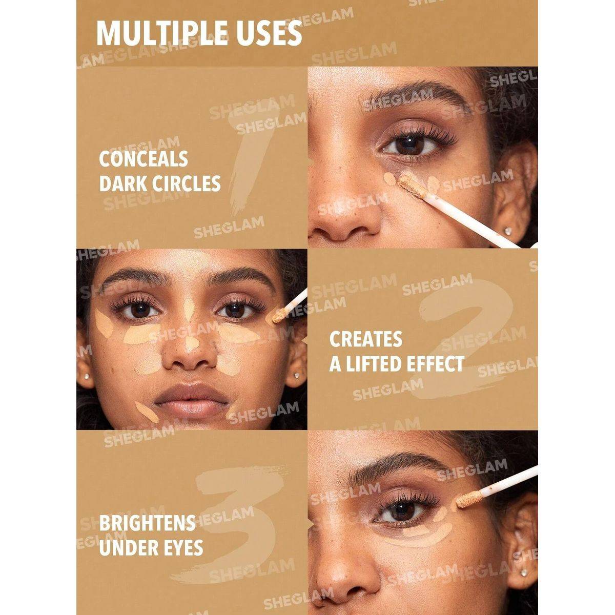 Sheglam Like Magic 12Hr Full Coverage Concealer Golden 3.8g - Image 3