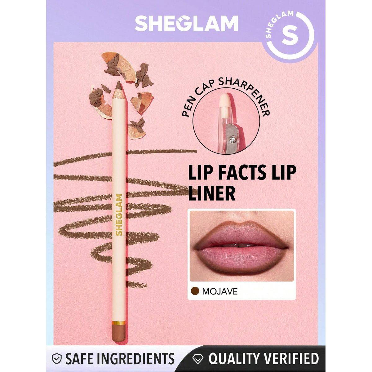 Sheglam Lip Facts Lip Liner Mojave 1.7g - Image 4