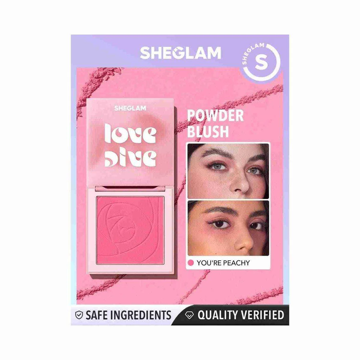 Sheglam Love Dive Tender Heart Powder Blush Youre Peachy 4.6g - Image 2