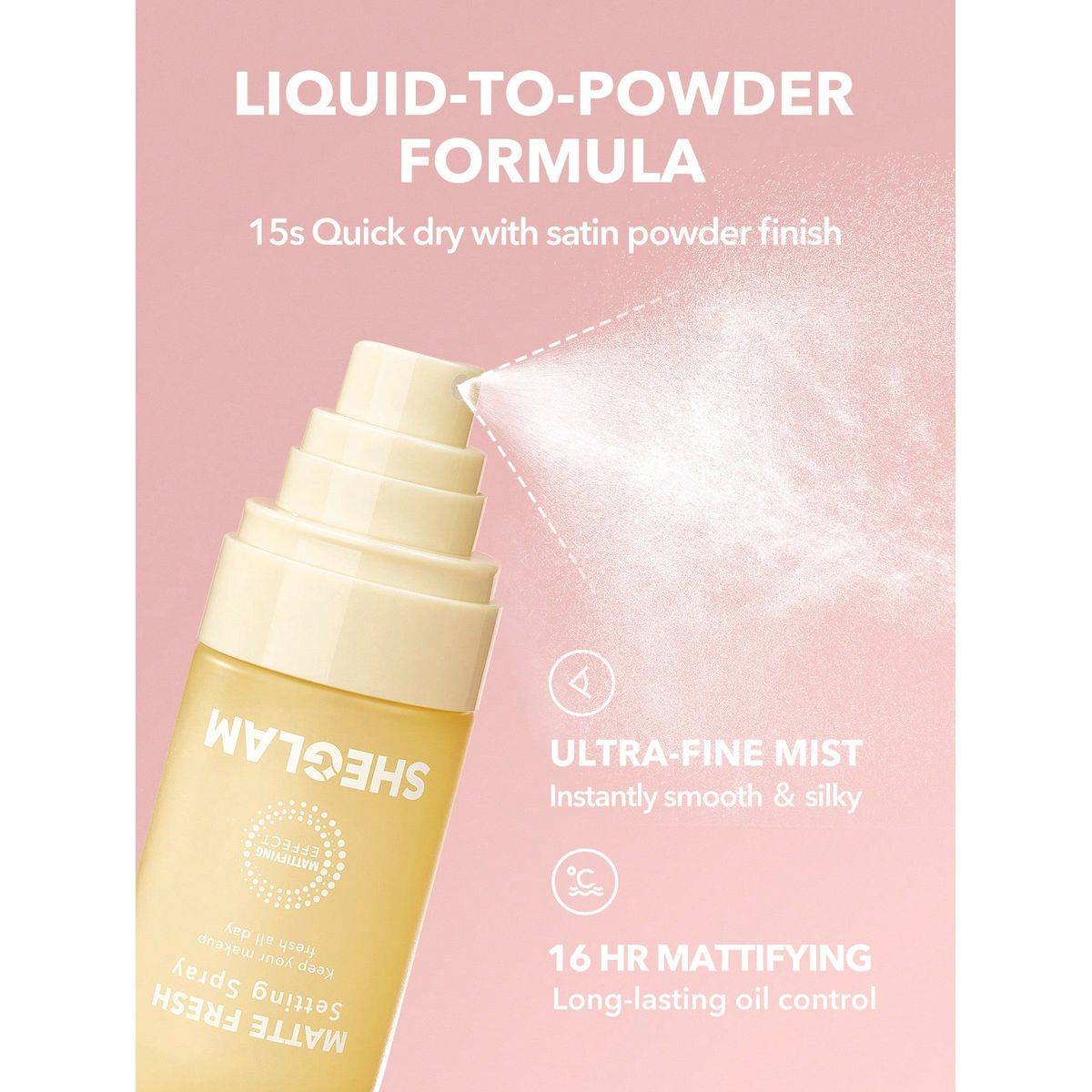 Sheglam Matte Fresh Setting Spray 55ml - Image 5