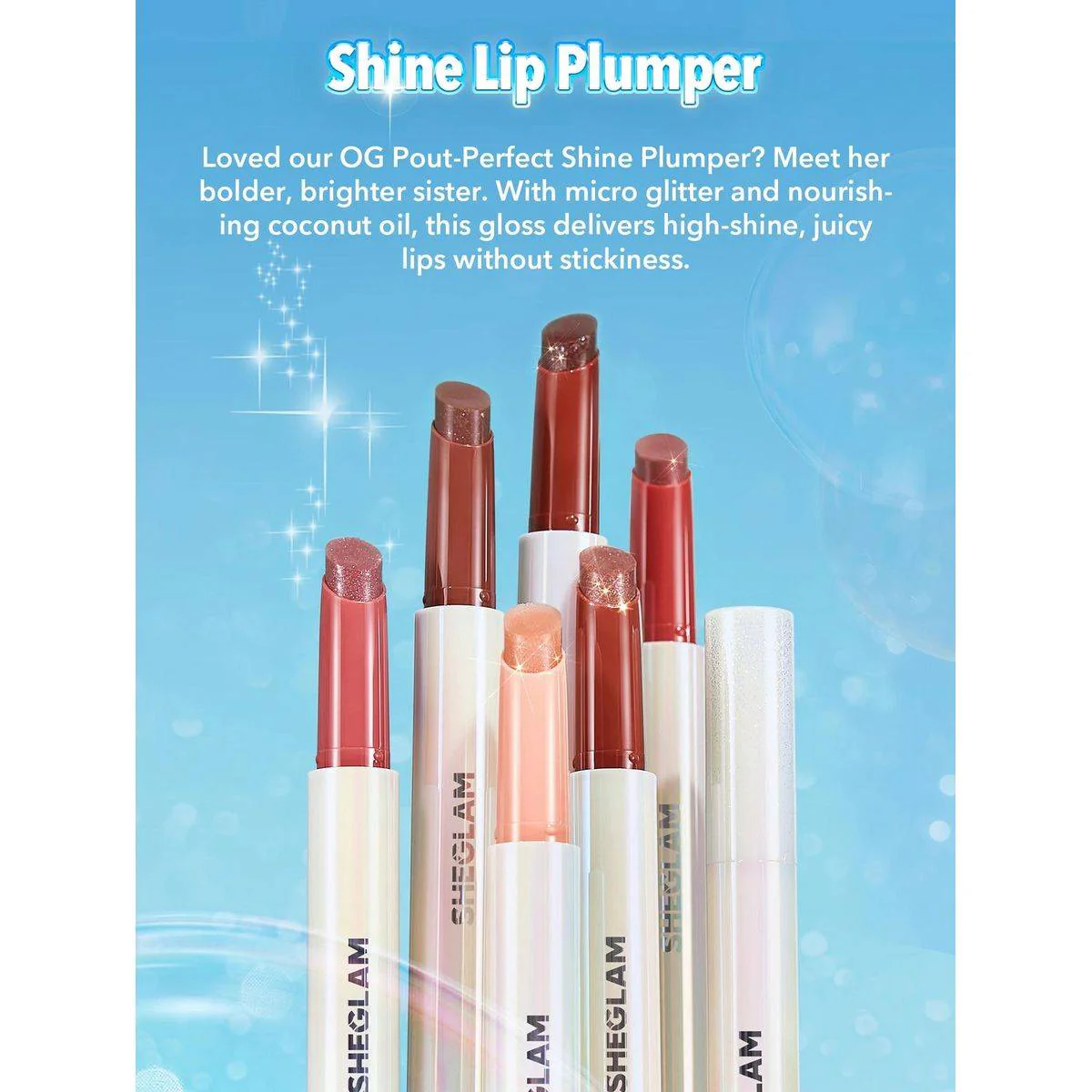 Sheglam Pout Perfect Shimmer Lip Plumper Pink Flamingo 2g - Image 3