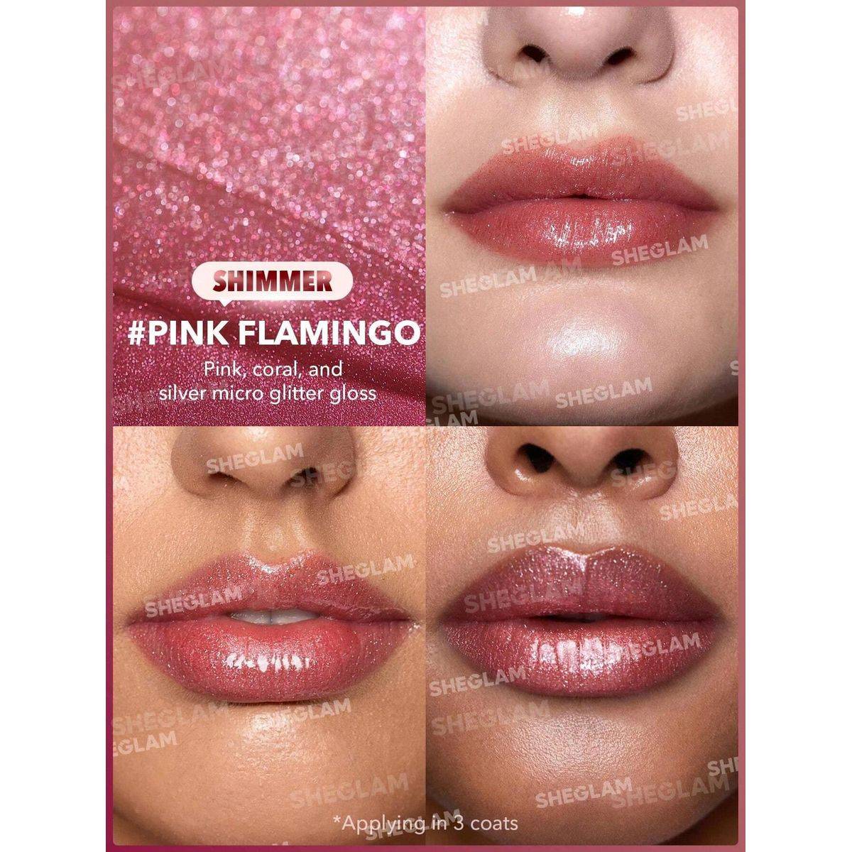 Sheglam Pout Perfect Shimmer Lip Plumper Pink Flamingo 2g - Image 5