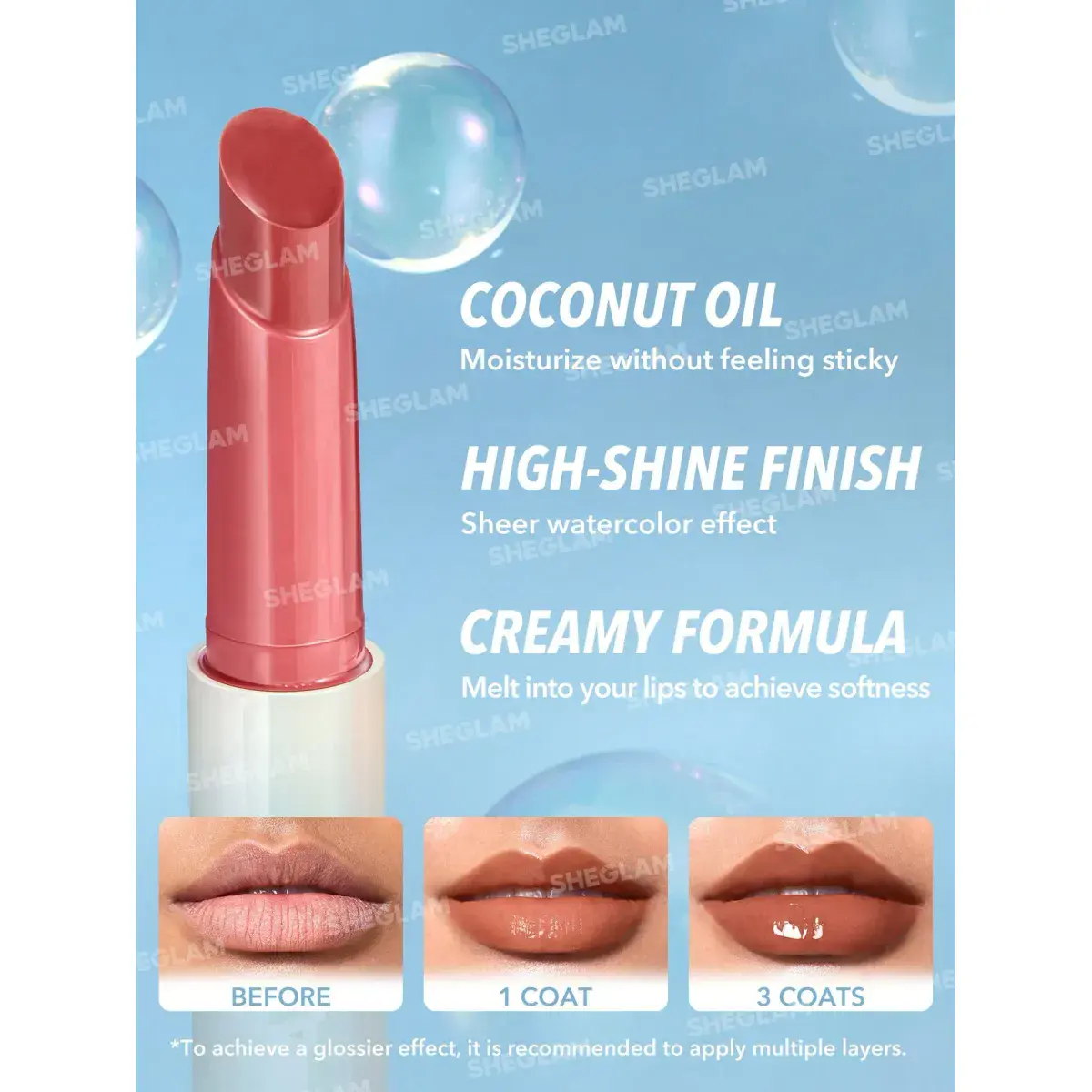 Sheglam Pout Perfect Shimmer Lip Plumper Sepia Kiss 2g - Image 2