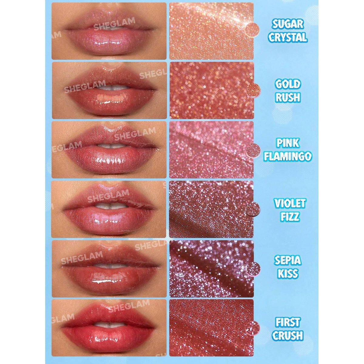 Sheglam Pout Perfect Shimmer Lip Plumper Sugar Crystal 2g - Image 2