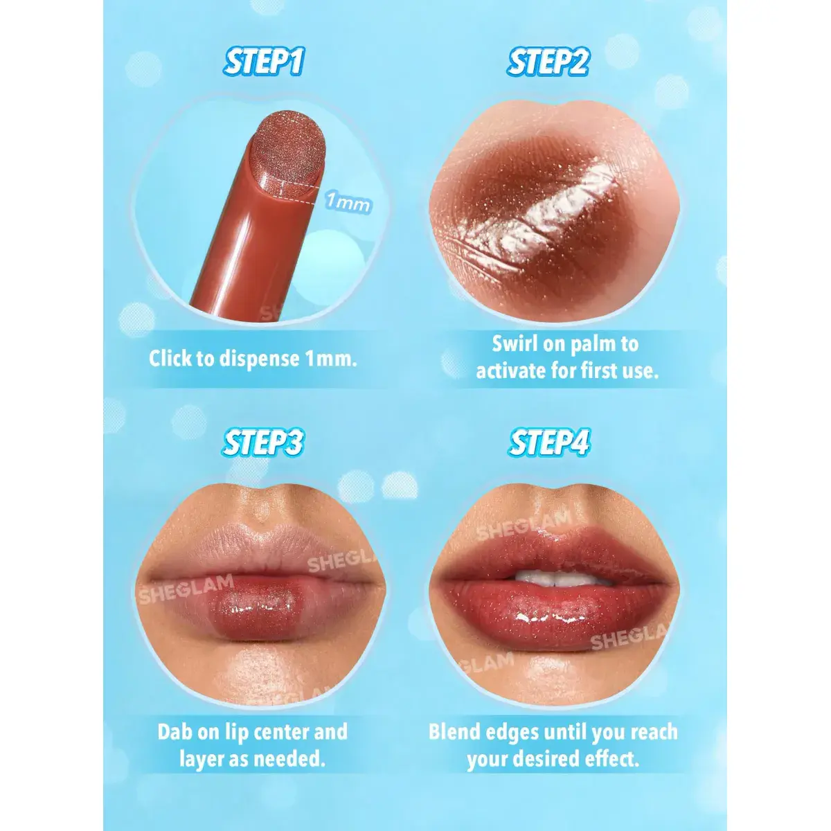 Sheglam Pout Perfect Shimmer Lip Plumper Sugar Crystal 2g - Image 4