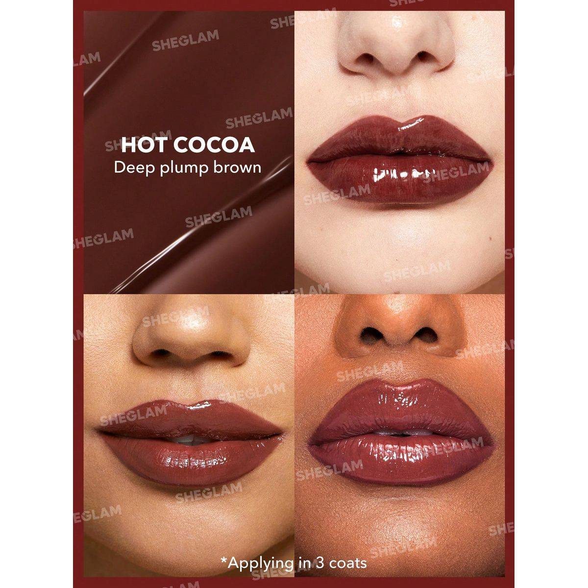 Sheglam Pout Perfect Shine Lip Plumper Hot Cocoa 2g - Image 4