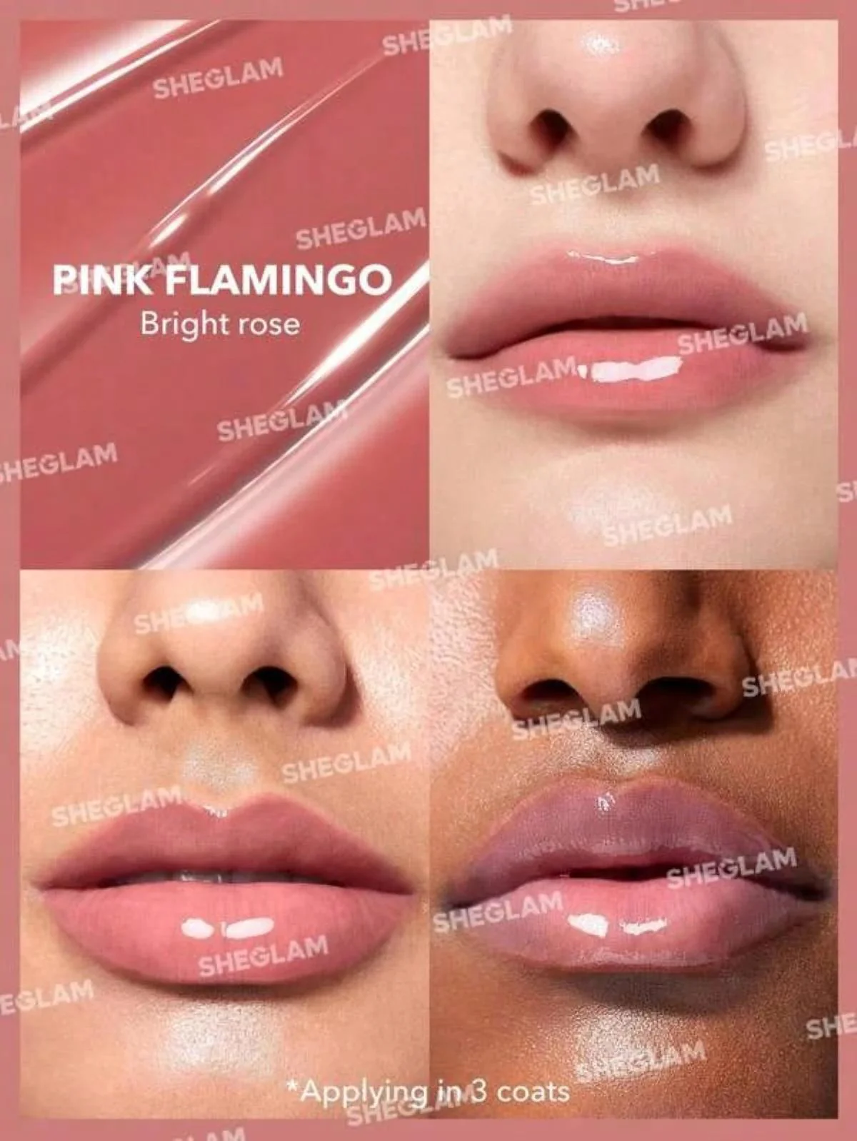 Sheglam Pout Perfect Shine Lip Plumper Pink
Flamingo 2g - Image 7