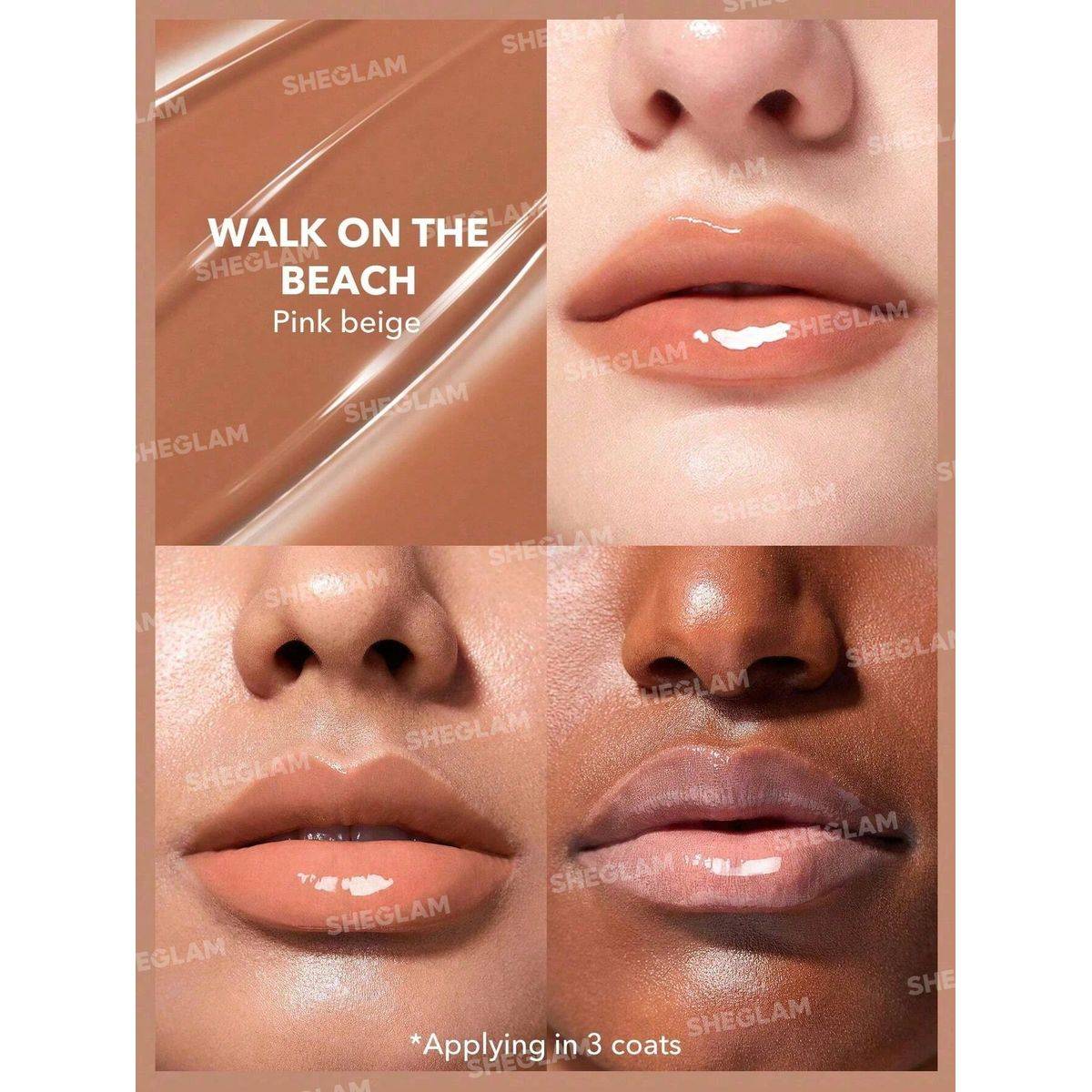 Sheglam Pout Perfect Shine Lip Plumper Walk on the Beach 2g - Image 5