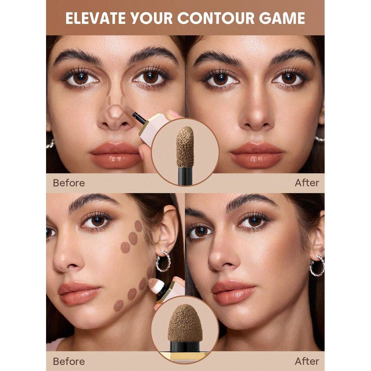 Sheglam Precision Sculpt Liquid Contour Duo Warm Honey 6ml - Image 4