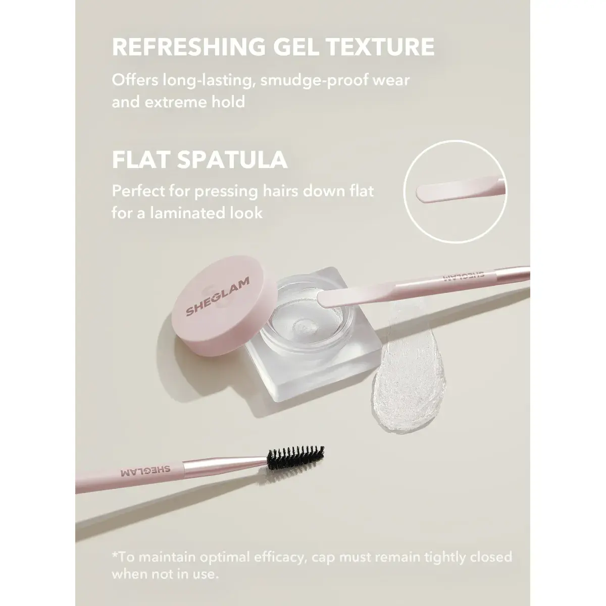Sheglam Set Me Up Brow Hold Gel Crystal Clear 5g - Image 3