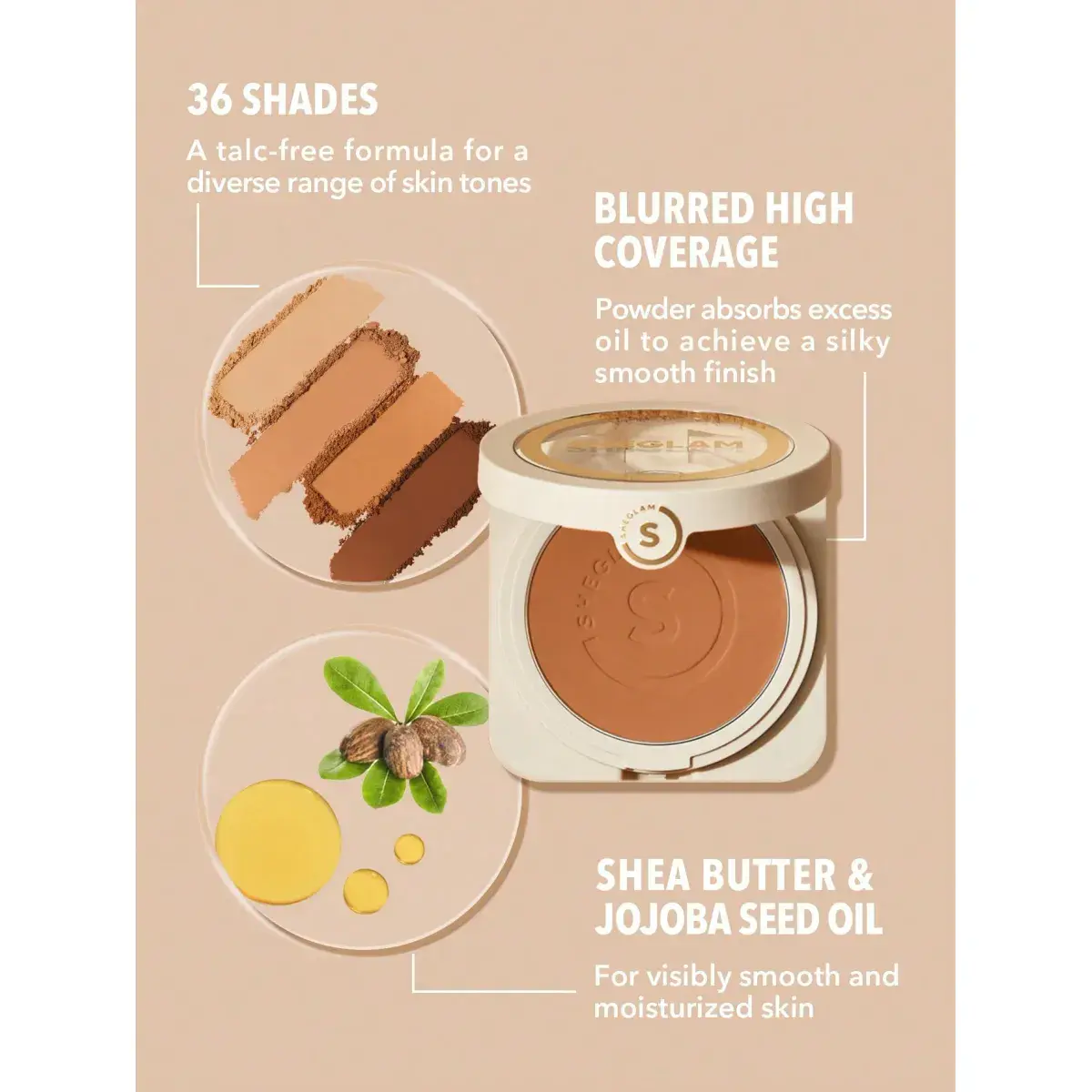 Sheglam Skin Focus High Coverage Powder Foundation Buttercream 11g - Image 7