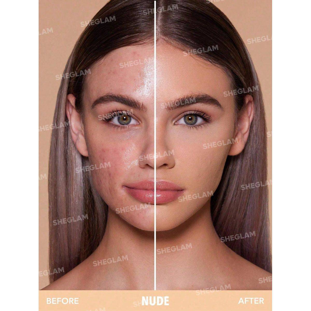 Sheglam Skin Focus High Coverage Powder Foundation Nude 11g - Image 4
