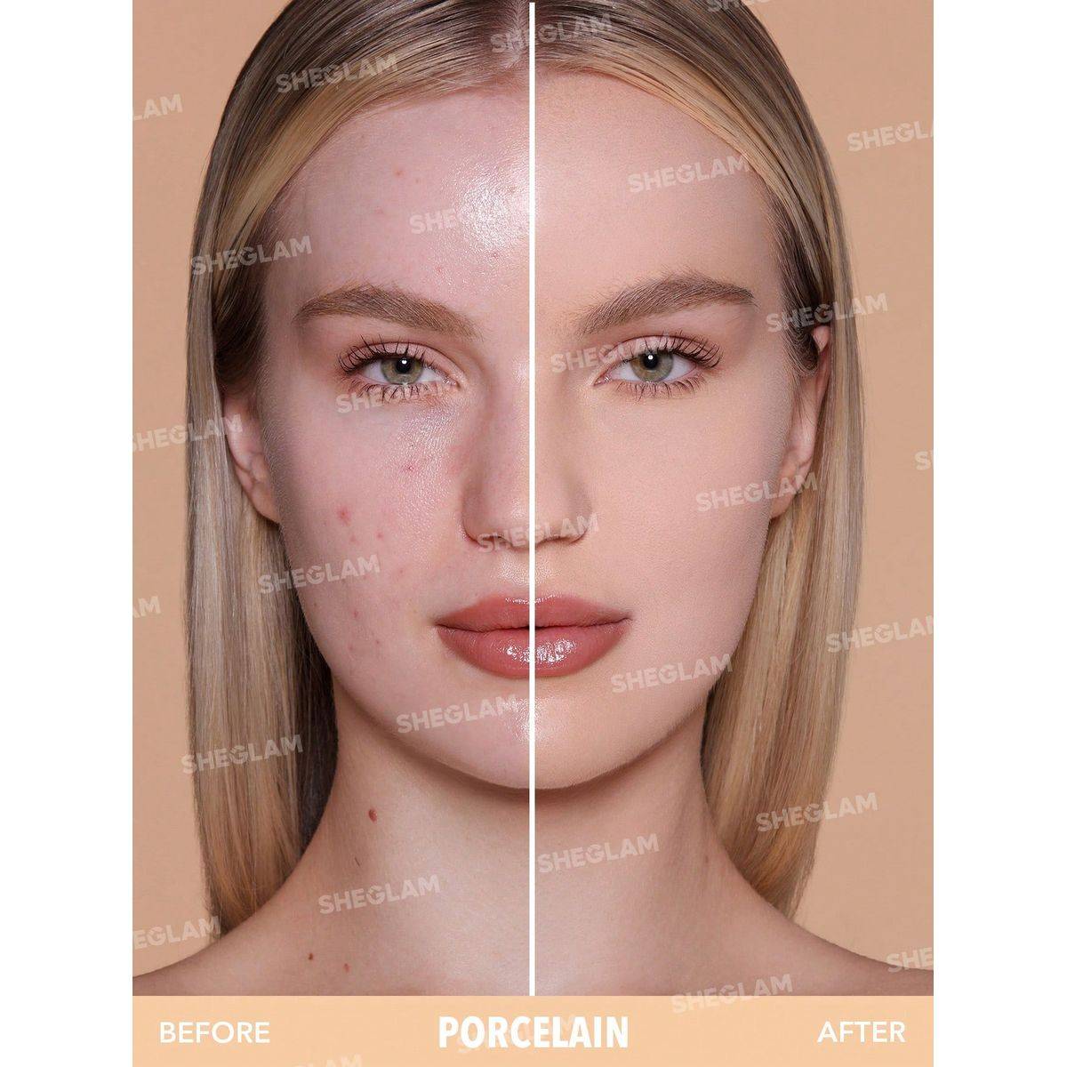 Sheglam Skin Focus High Coverage Powder Foundation Porcelain 11g - Image 5
