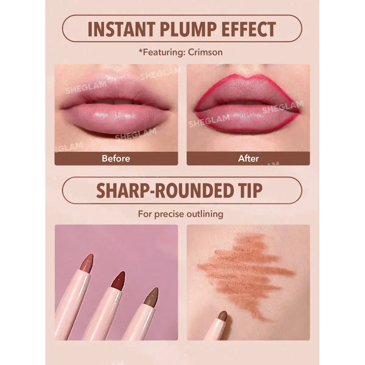 Sheglam So Lippy Lip Liner Mojave 0.25g - Image 5