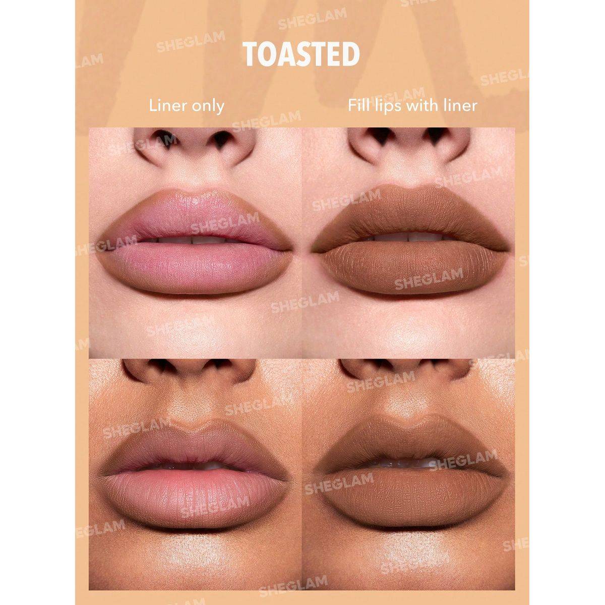 Sheglam So Lippy Lip Liner Set Brown 3x0.25g - Image 2