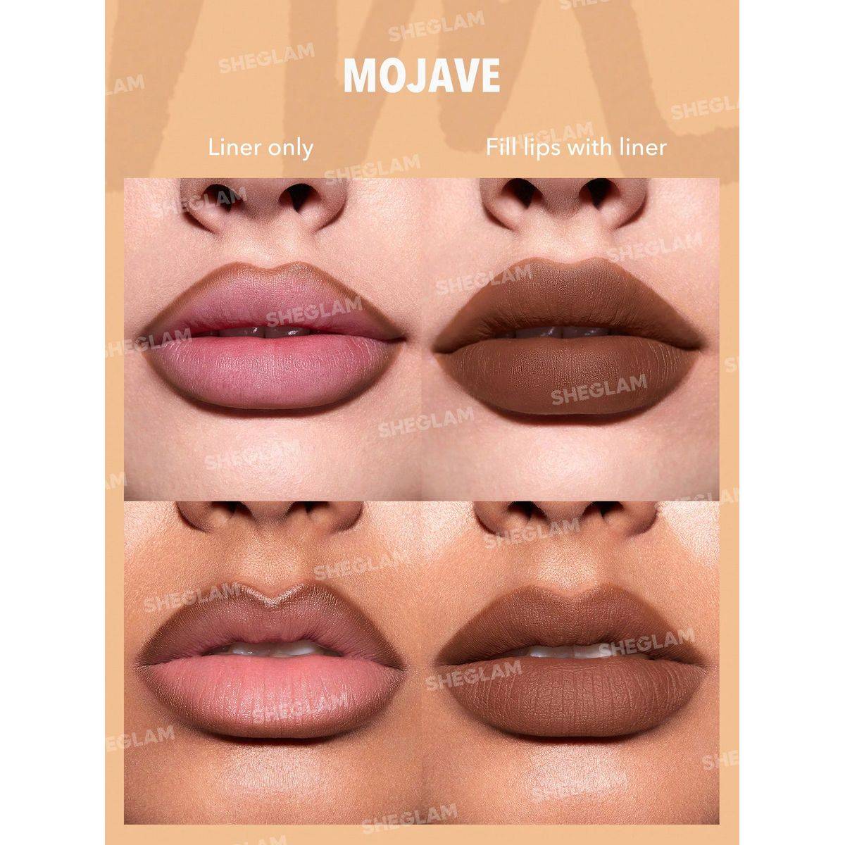Sheglam So Lippy Lip Liner Set Brown 3x0.25g - Image 4