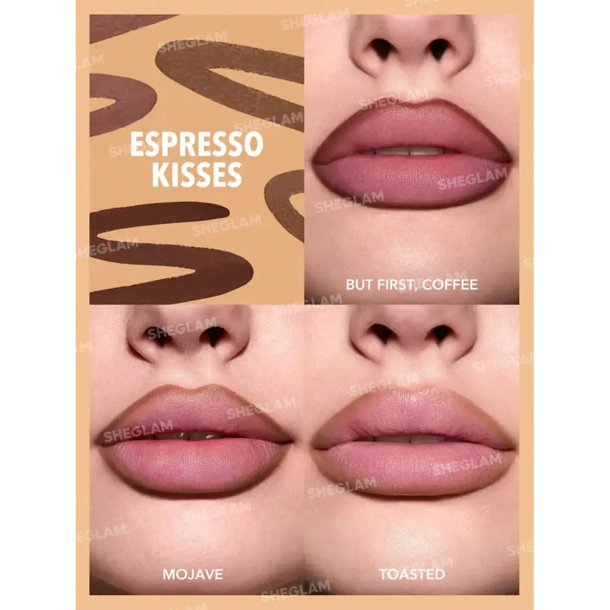 Sheglam So Lippy Lip Liner Set Brown 3x0.25g - Image 6