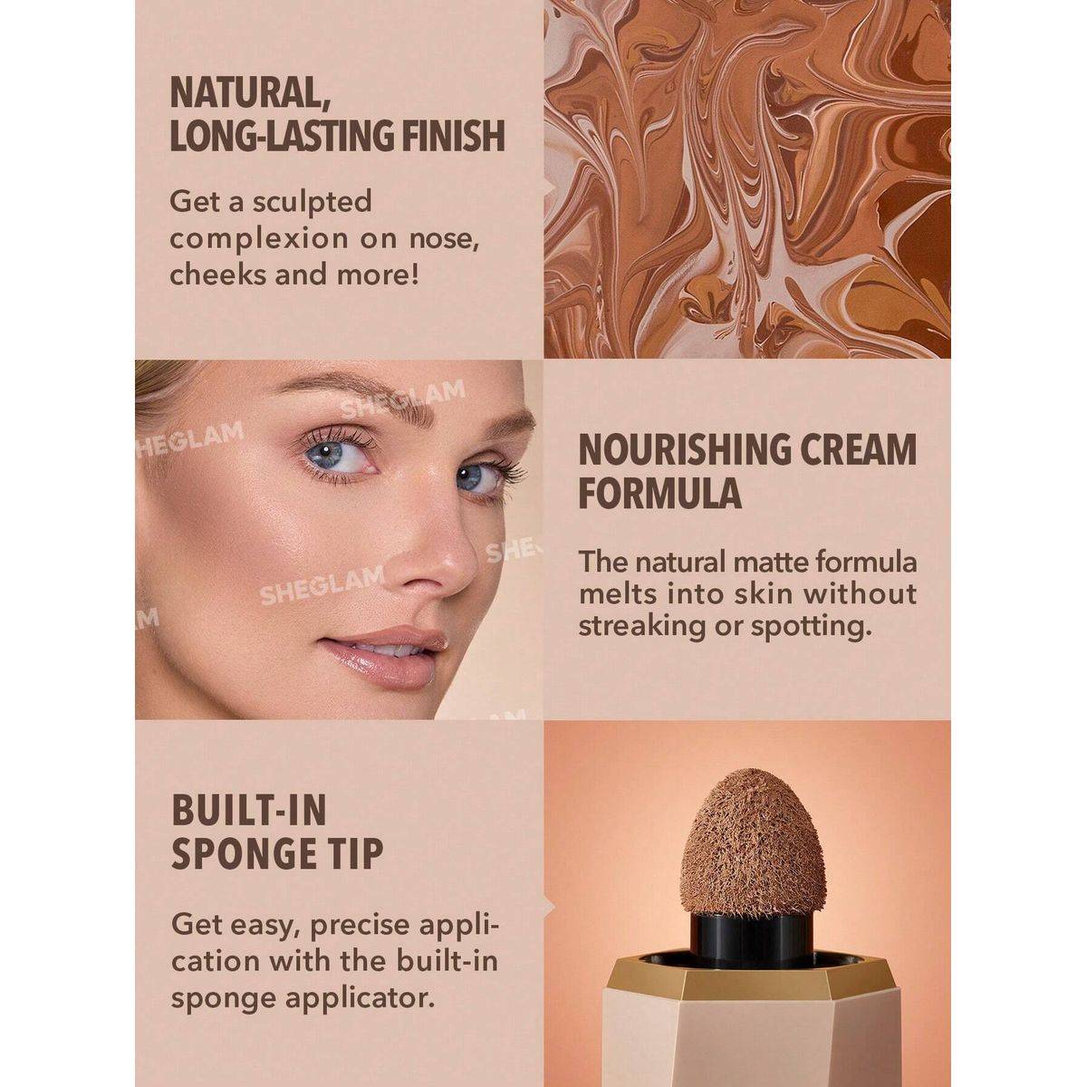 Sheglam Sun Sculpt Liquid Contour Warm Honey 5.2ml - Image 7