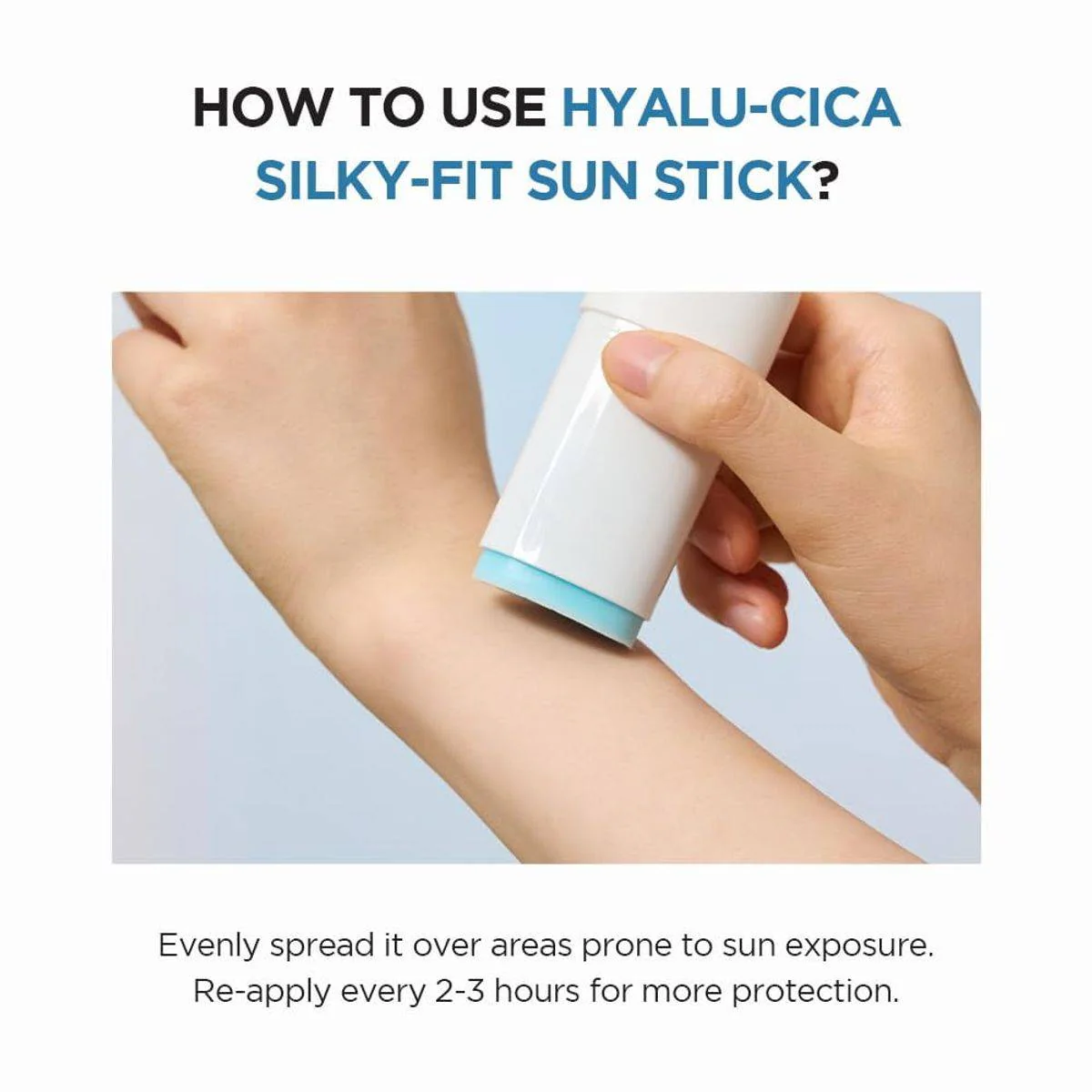 Skin1004 Madagascar Centella Hyalu-Cica Silky-Fit Sun Stick SPF50+ 20g - Image 5