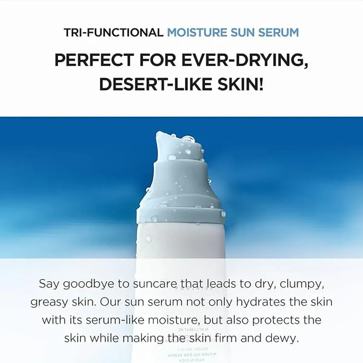 Skin1004 Madagascar Centella Hyalu-Cica Water-Fit Sun Serum SPF50+ 50ml - Image 4