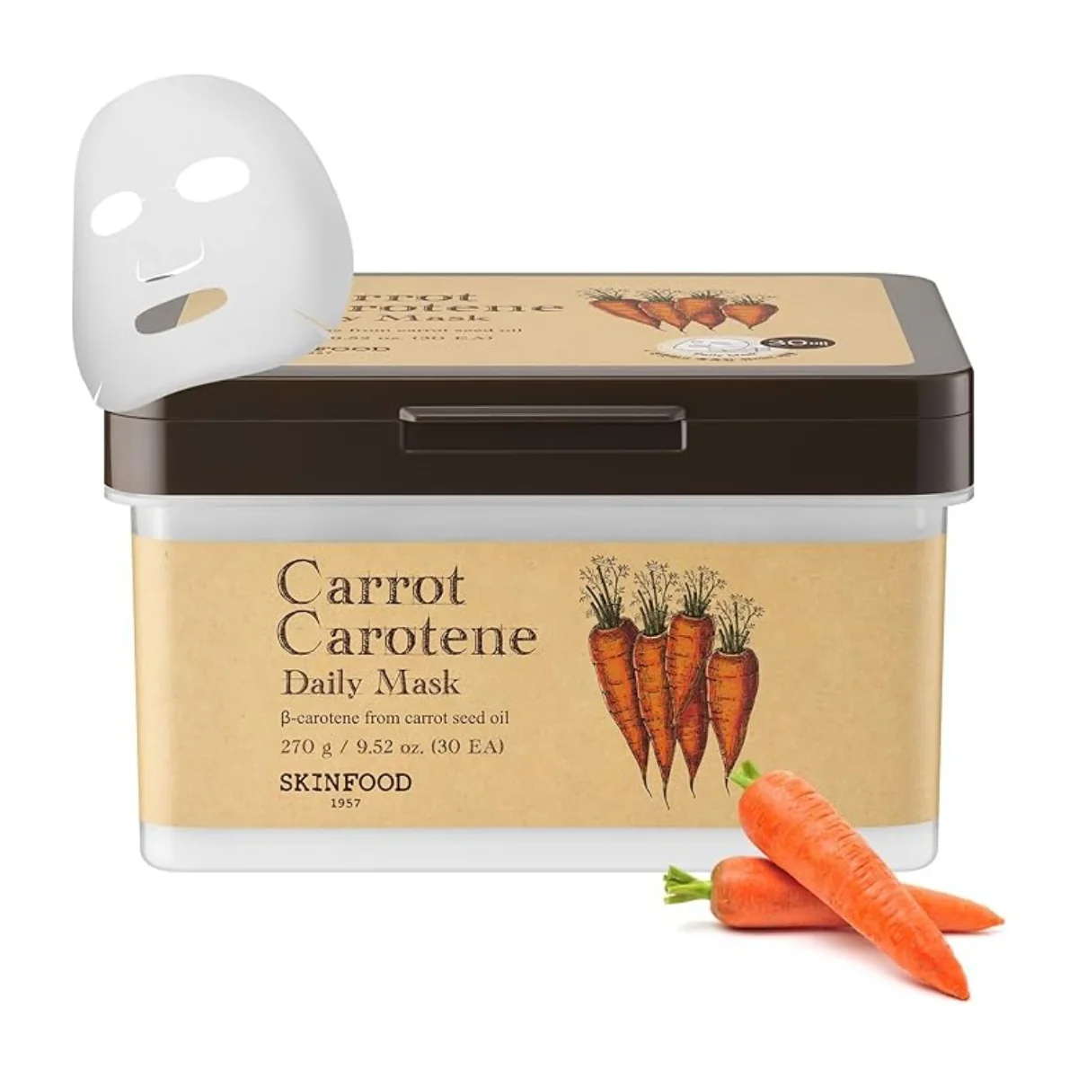 Skinfood Carrot Carotene Daily Mask 30 Sheets - Image 2