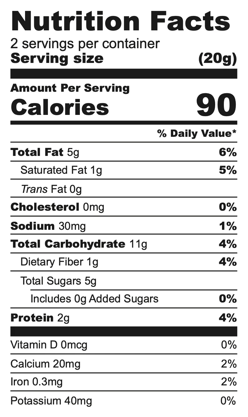 Snack Studio Energy Squares Hazelnut Sea Salt 40g - Image 3
