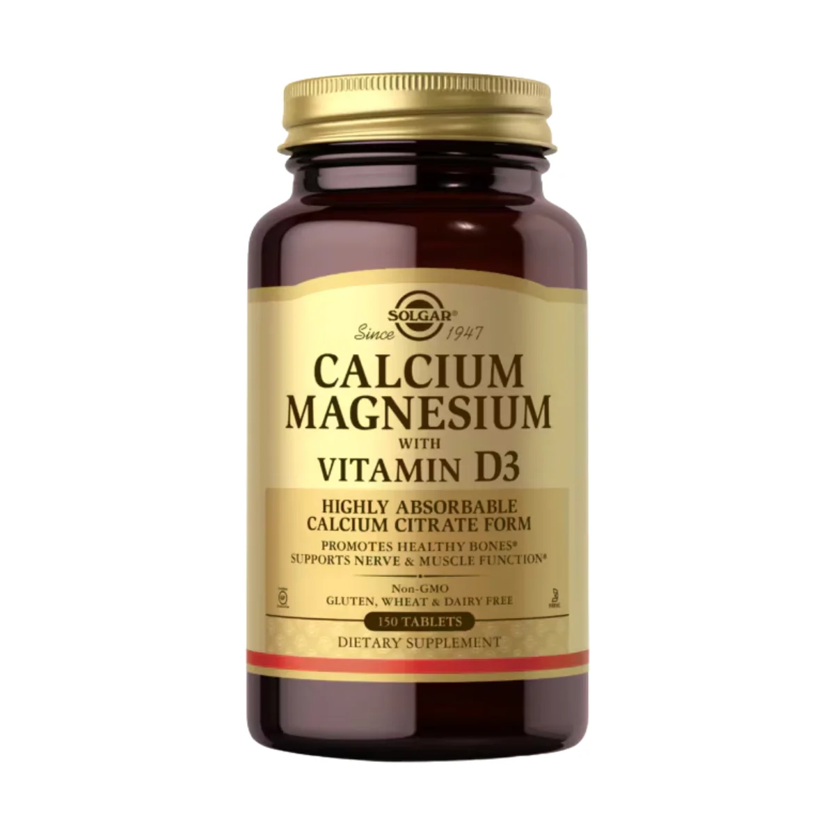 Solgar Calcium Magnesium With Vitamin D3 150 Tablets