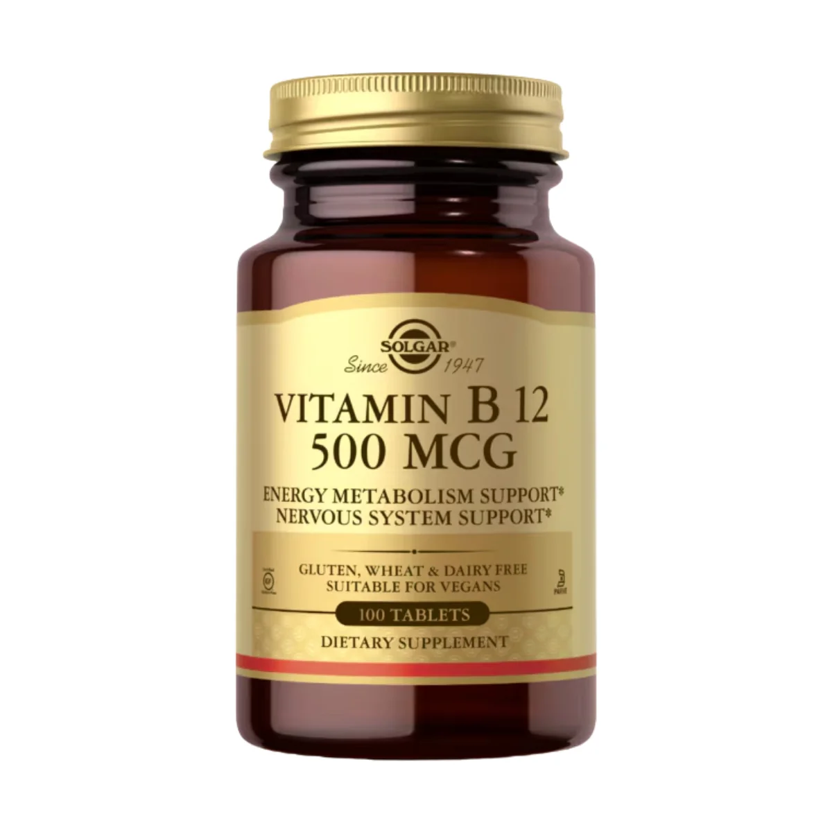 Solgar Vitamin B12 500mcg 100 Tablets