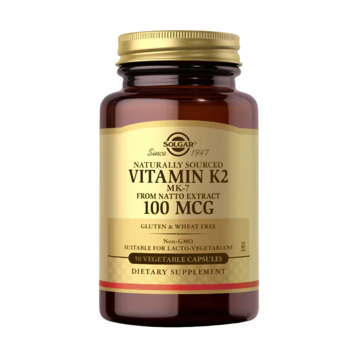 Solgar Vitamin K2 100mcg Natural 50 Vege Capsules