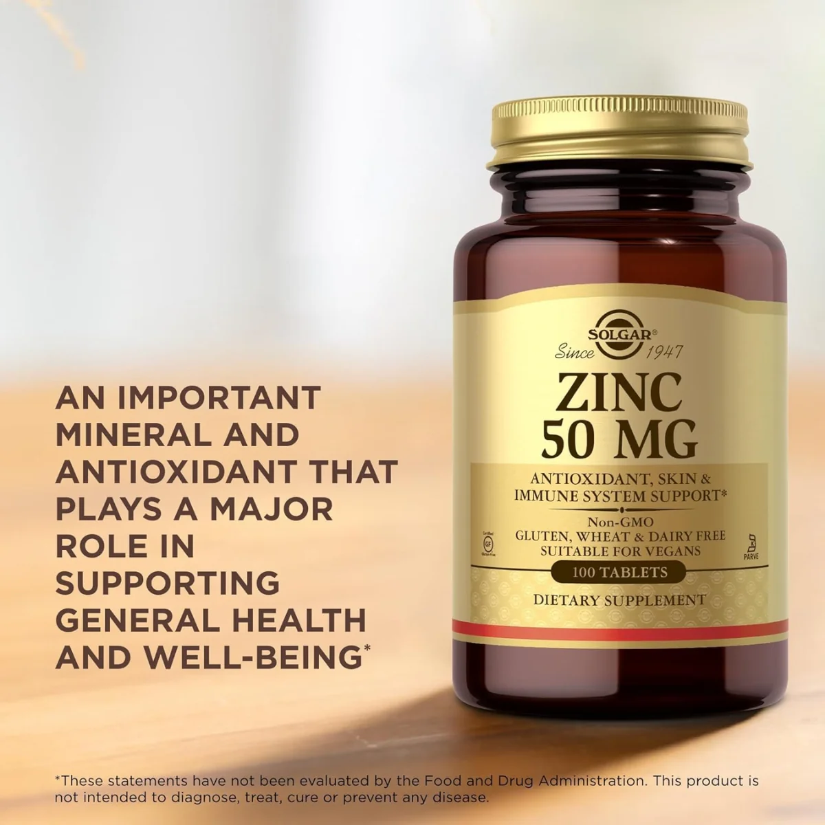 Solgar Zinc 50mg 100 Tablets - Image 5