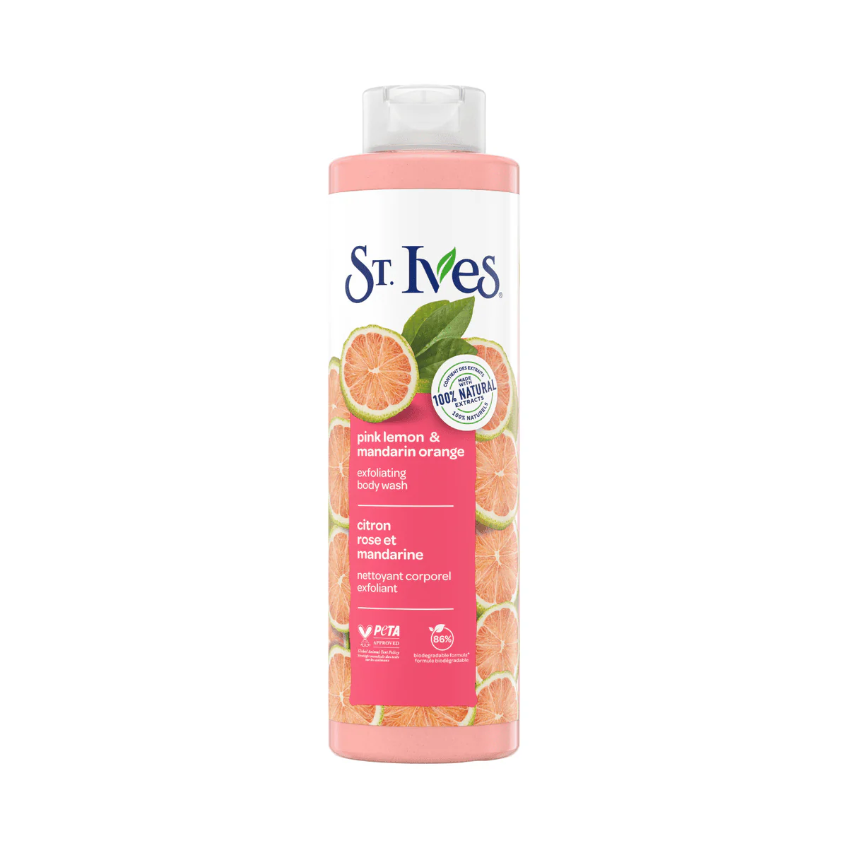 St. Ives Body Wash Pink Lemon & Mandarin Orange 700ml - Image 2