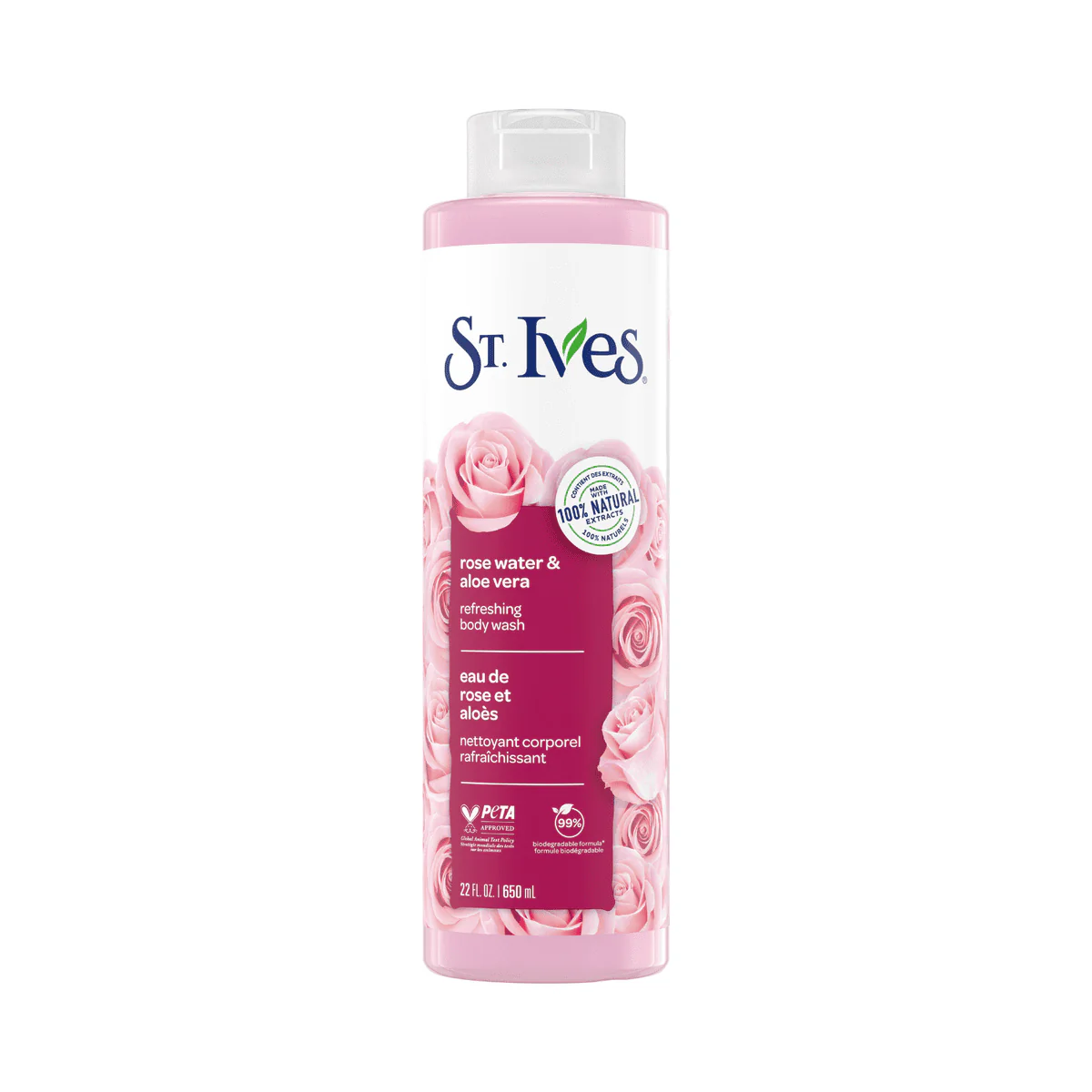 St. Ives Body Wash Rose Water & Aloe Vera 700ml - Image 3