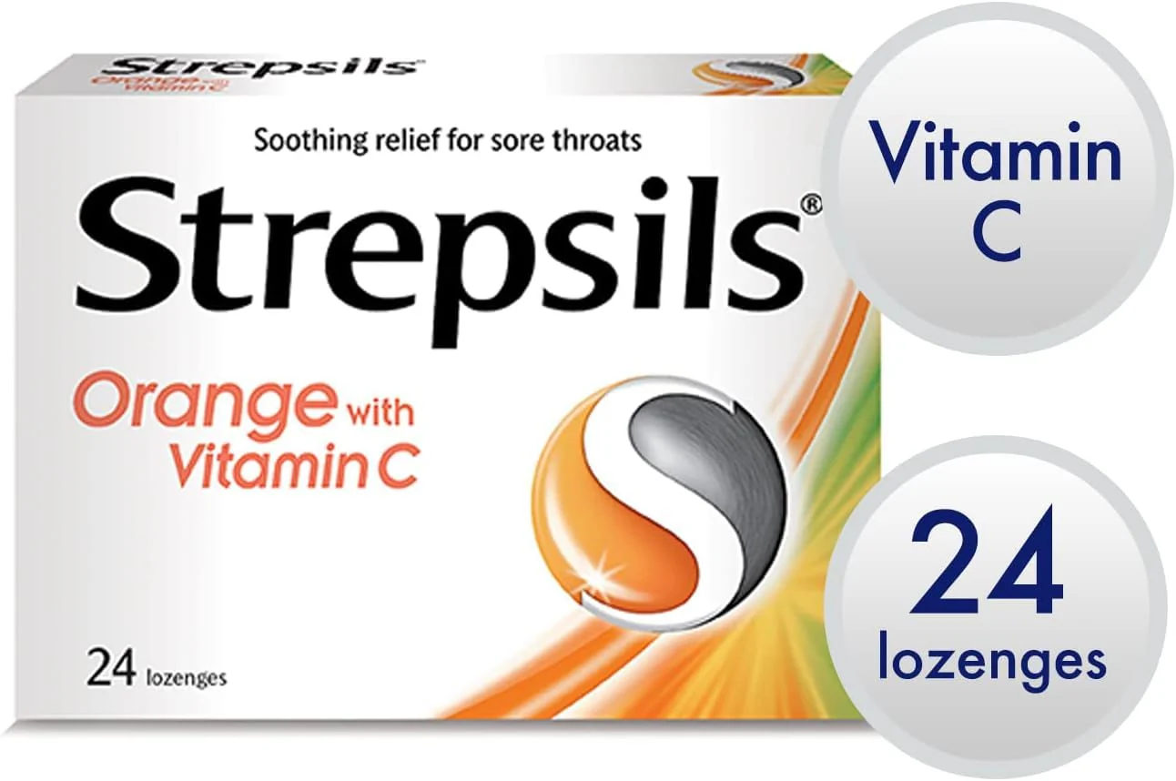 Strepsils Lozenges Orange With Vitamin C 24 Pack - Image 3