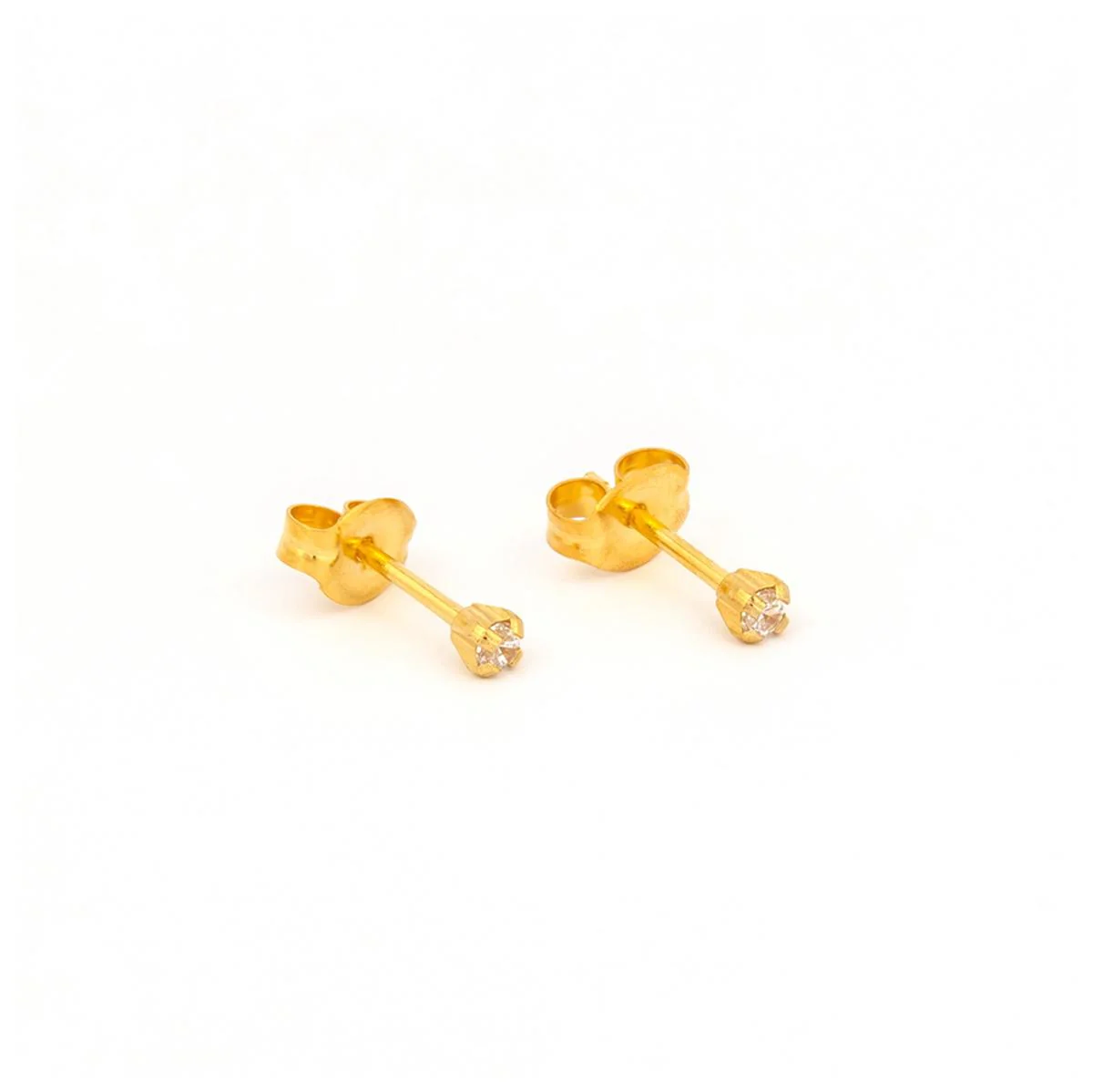 Studex Gold Plated 2mm Cubic Zirconia - Image 5