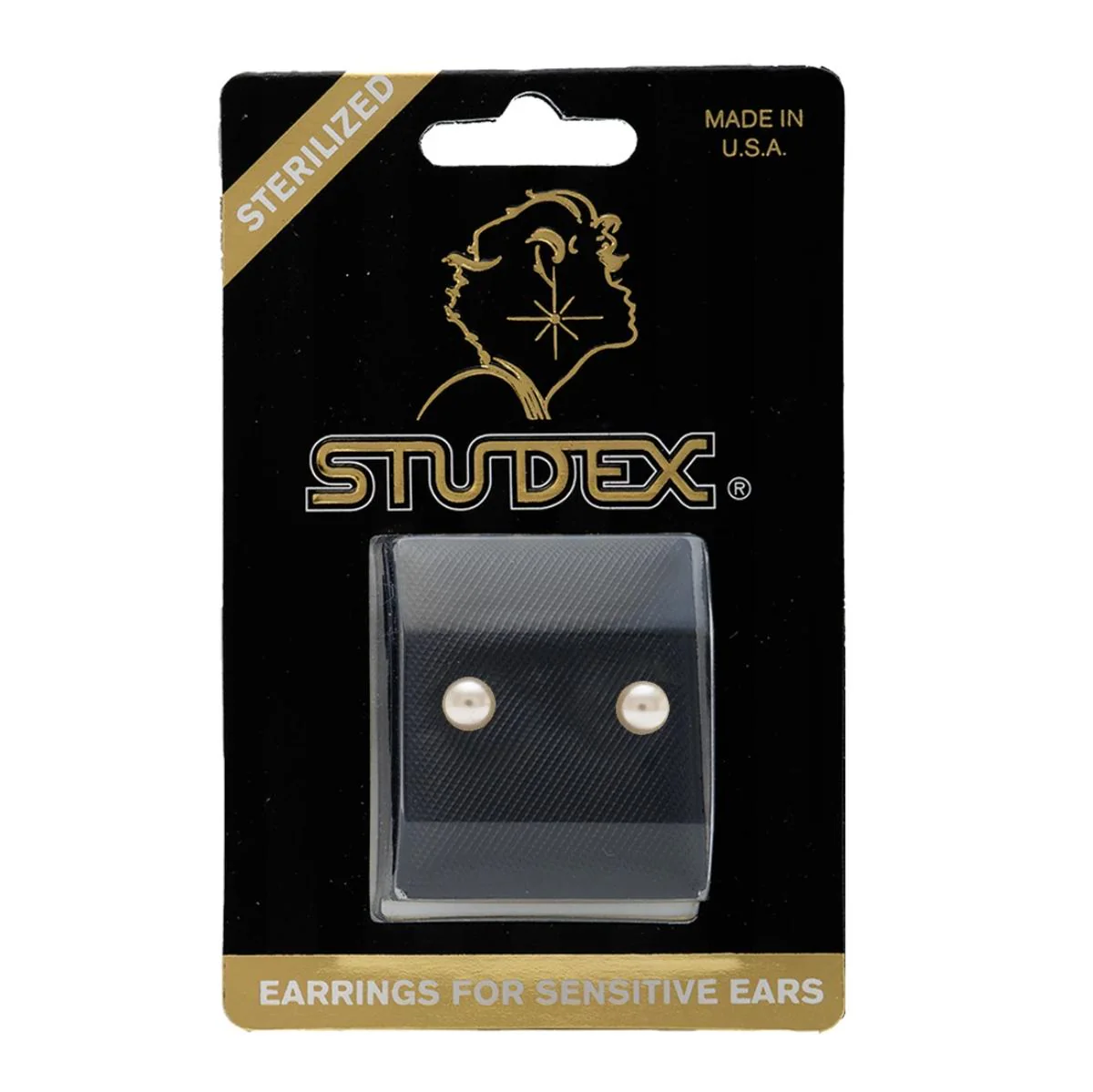 Studex Gold Plated 5mm White Pearl - Image 2