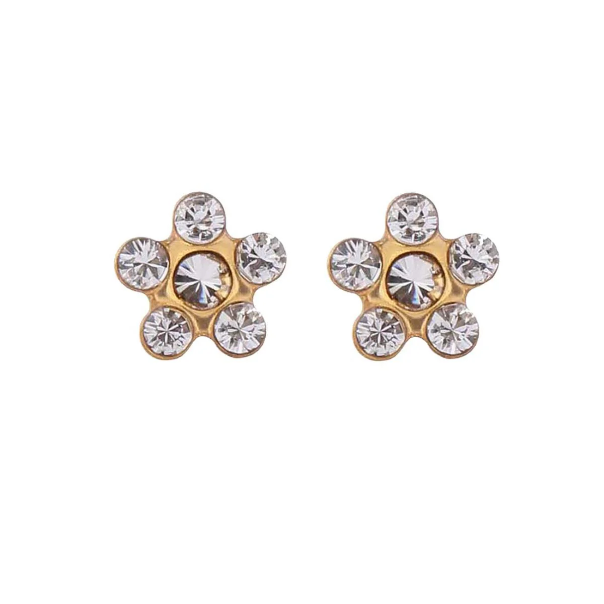 Studex Gold Plated Daisy April Crystal Kids