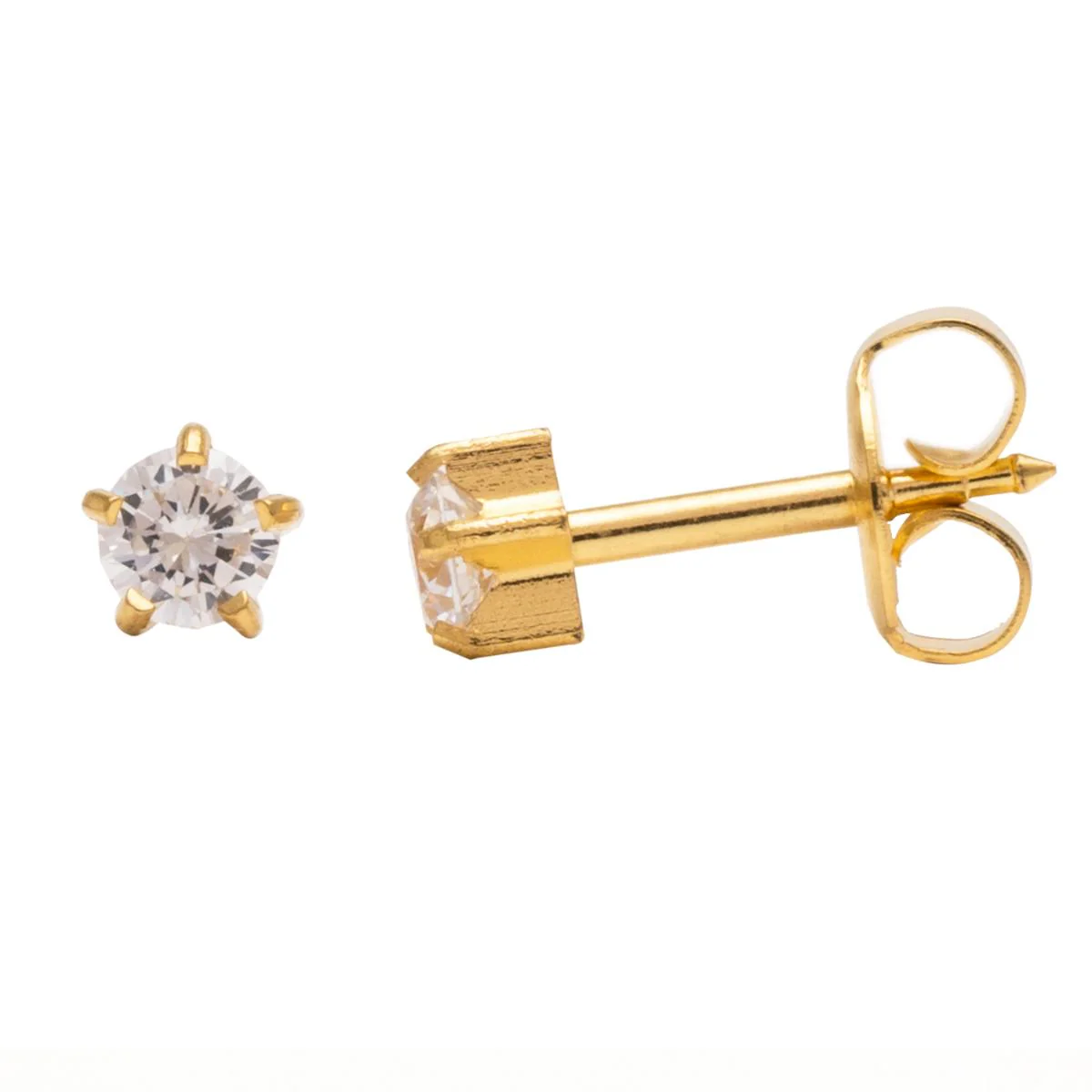 Studex Gold Plated Regular Tiffany Cubic Zirconia Card Deluxe - Image 4