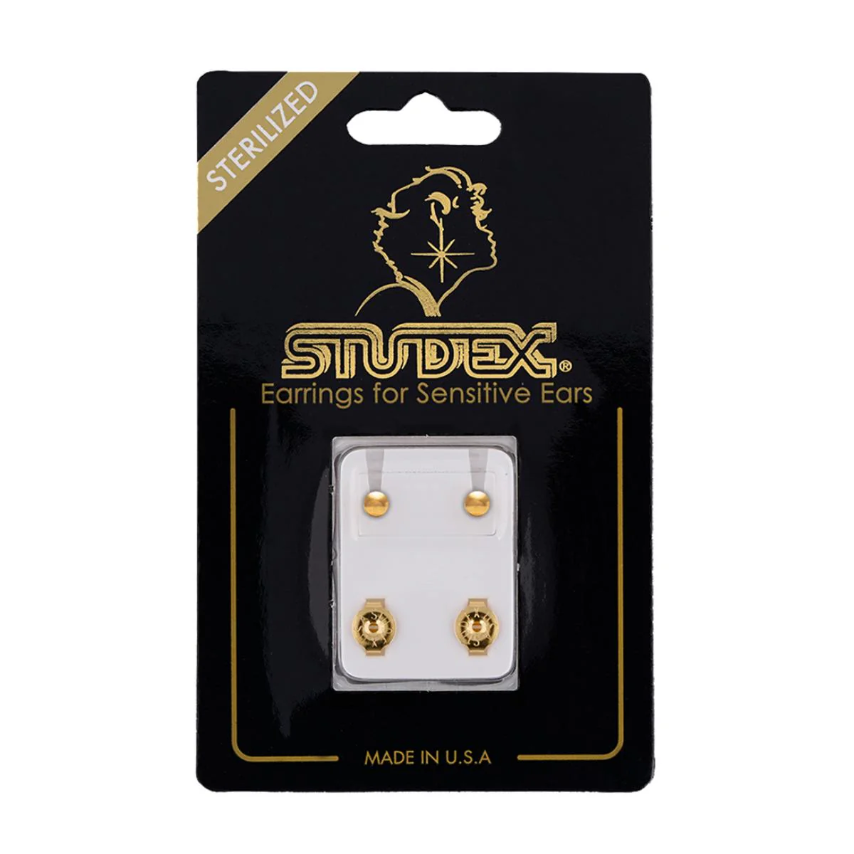 Studex Gold Plated Regular Traditional Ball Card - Image 2