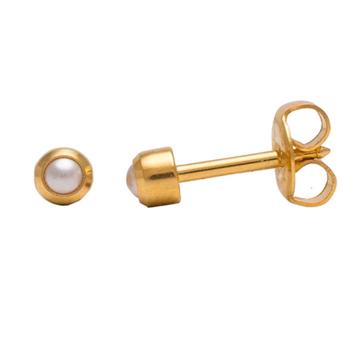 Studex Gold Plated Regular White Pearl Card - Image 3