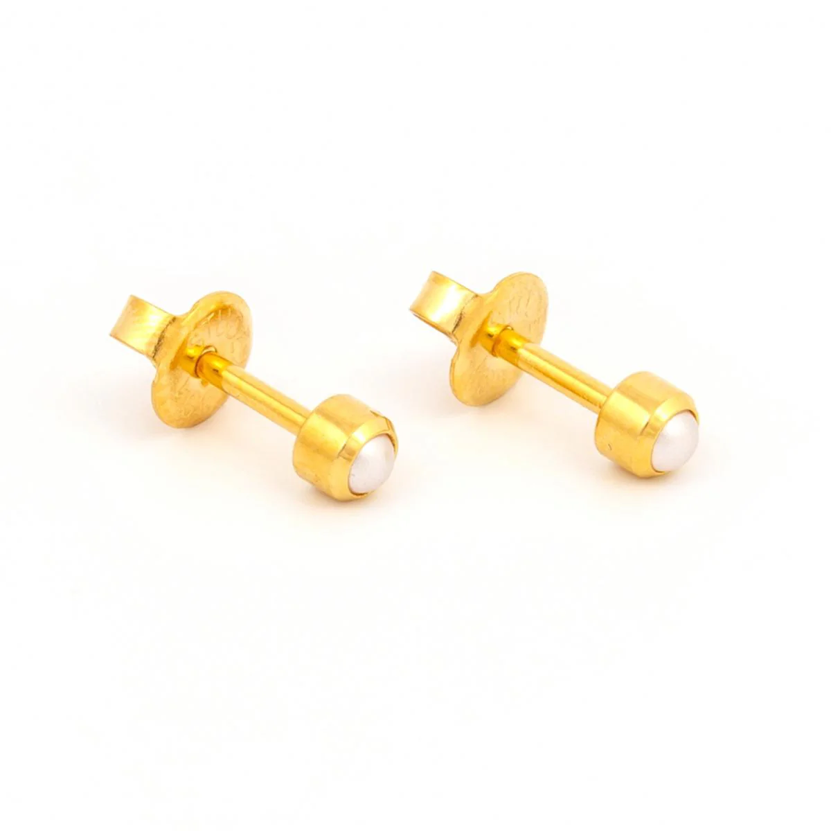 Studex Gold Plated Regular White Pearl Card - Image 4
