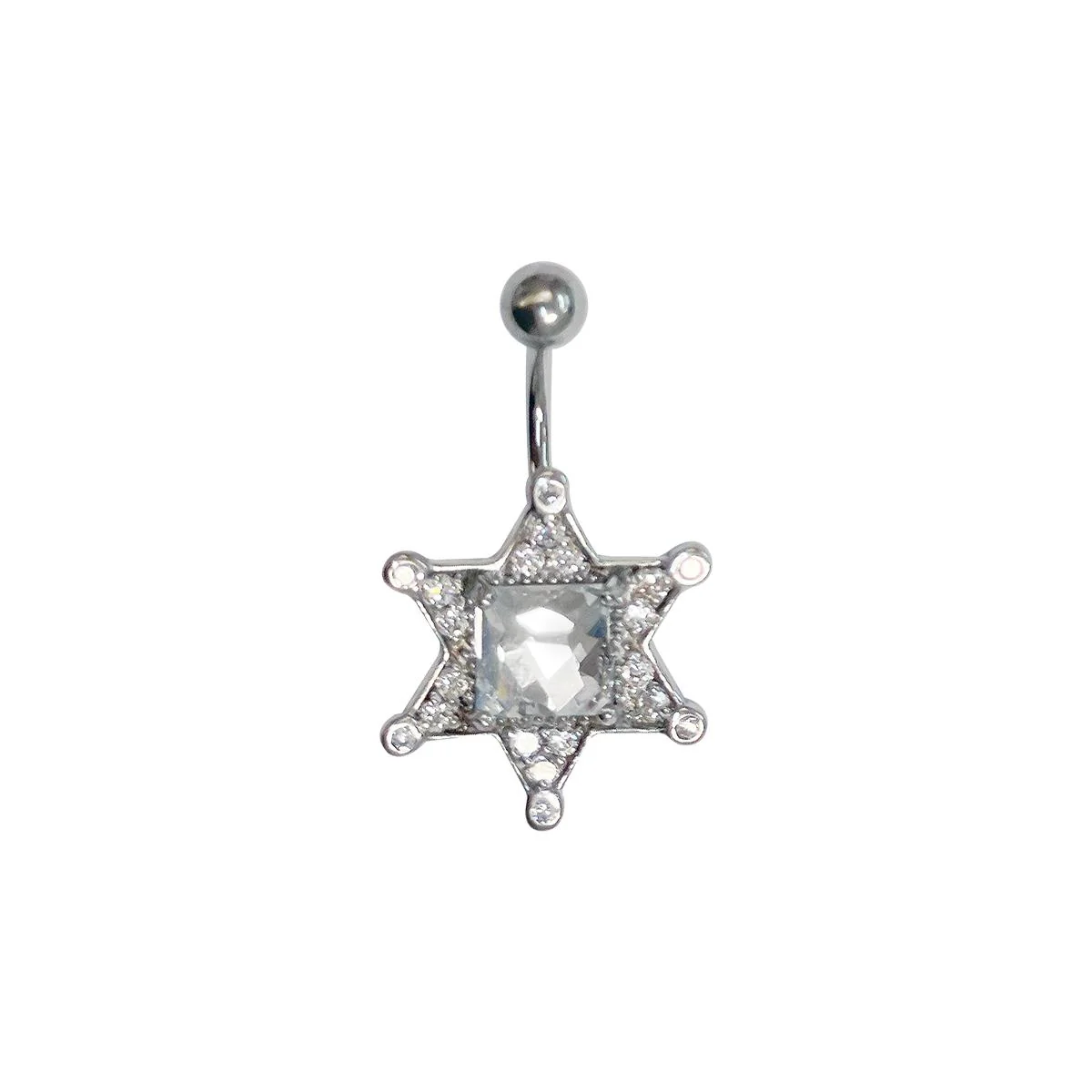 Studex Gold Plated Single Jewel Star Crystal With Stone Box Crystal