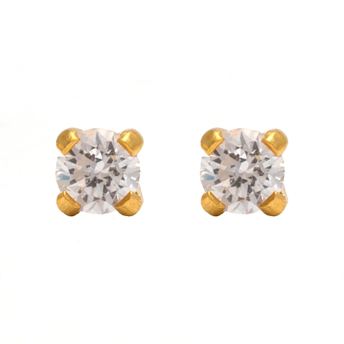 Studex Gold Plated Tiffany 2mm Cubic Zirconia Kits - Image 2