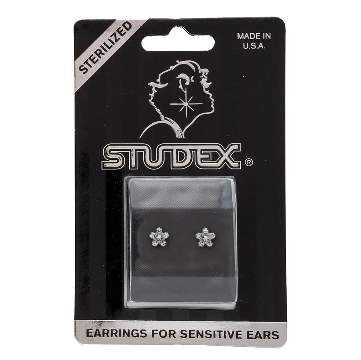 Studex Stainless Steel Daisy April Crystal - Image 2