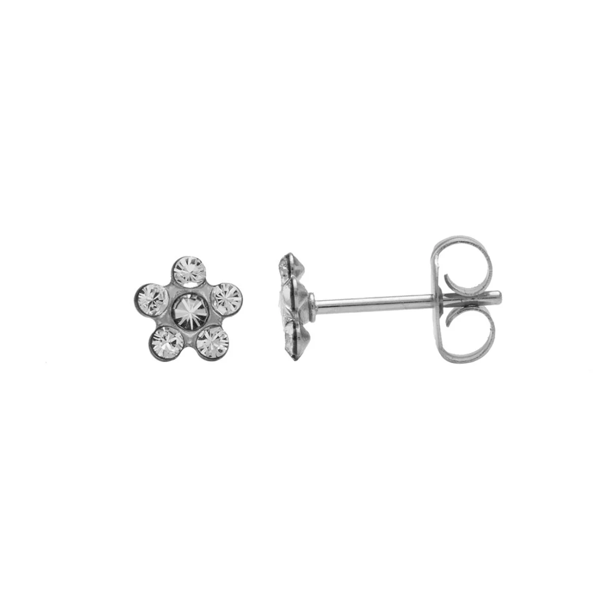 Studex Stainless Steel Daisy April Crystal - Image 4