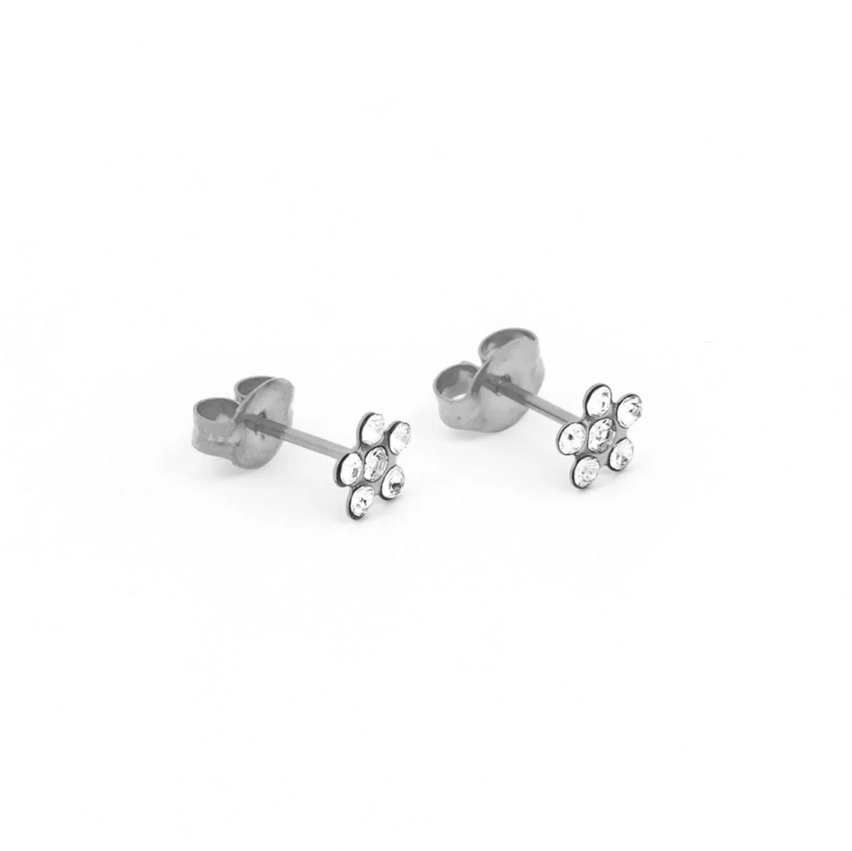 Studex Stainless Steel Daisy April Crystal - Image 5