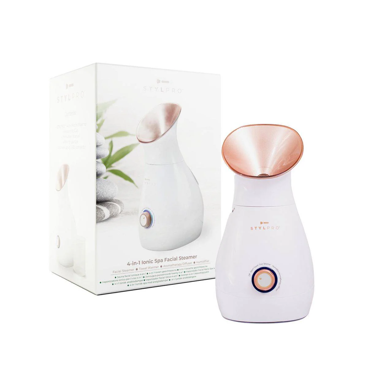 Stylpro 4-In-1 Facial Steamer Rose Gold - Image 2